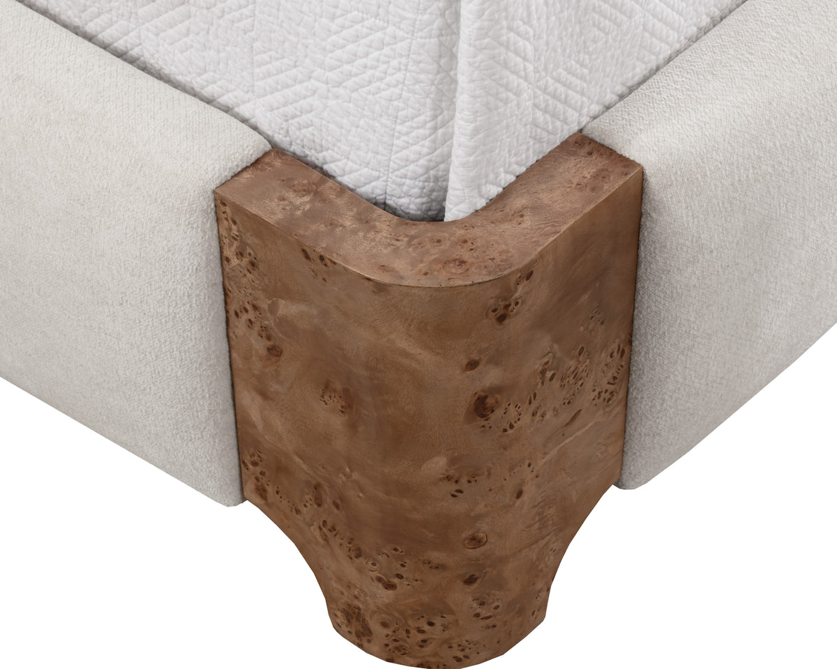 Sunpan Knowles Bed - King - Eclipse White