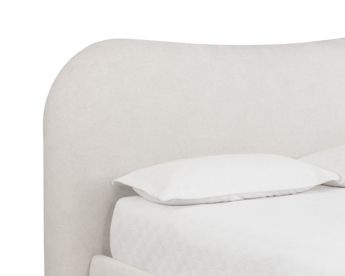 Sunpan Knowles Bed - King - Eclipse White