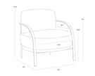 Sunpan Daphne Lounge Chair - Hailey Moon