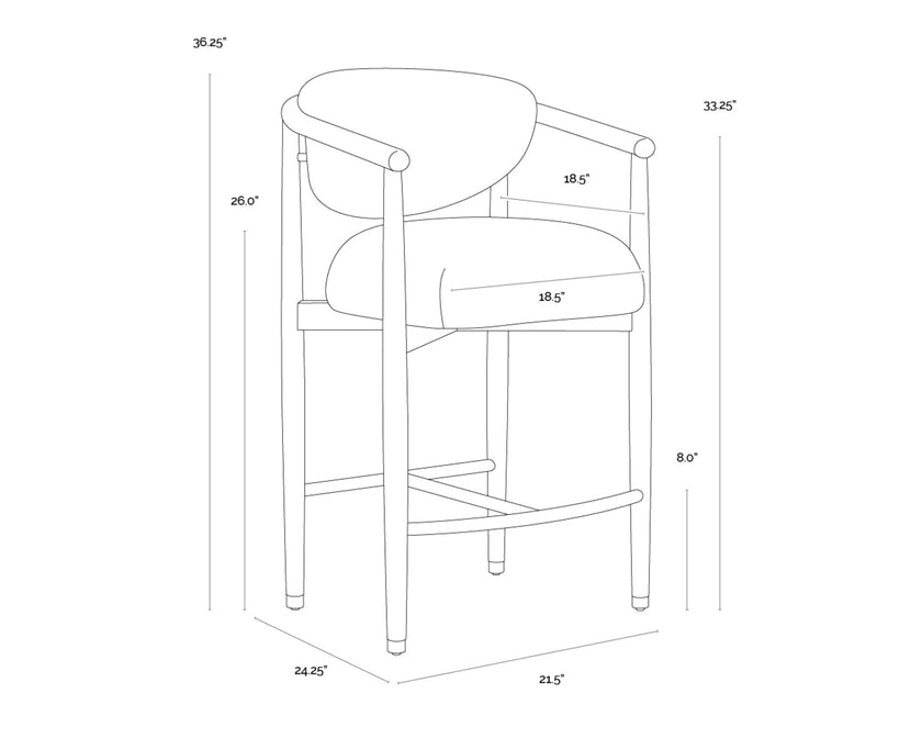Sunpan Sigrid Counter Stool
