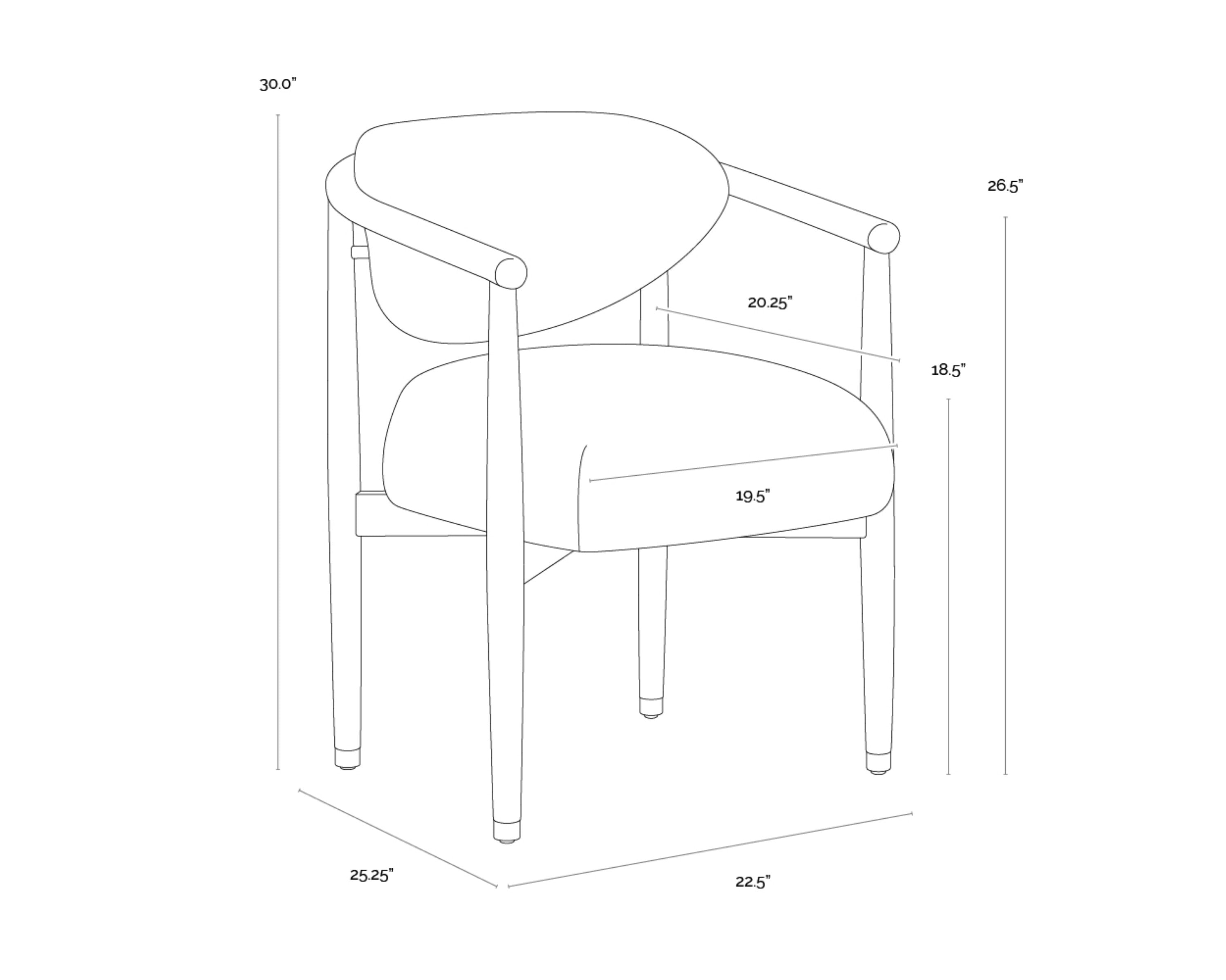 Sunpan Sigrid Dining Armchair