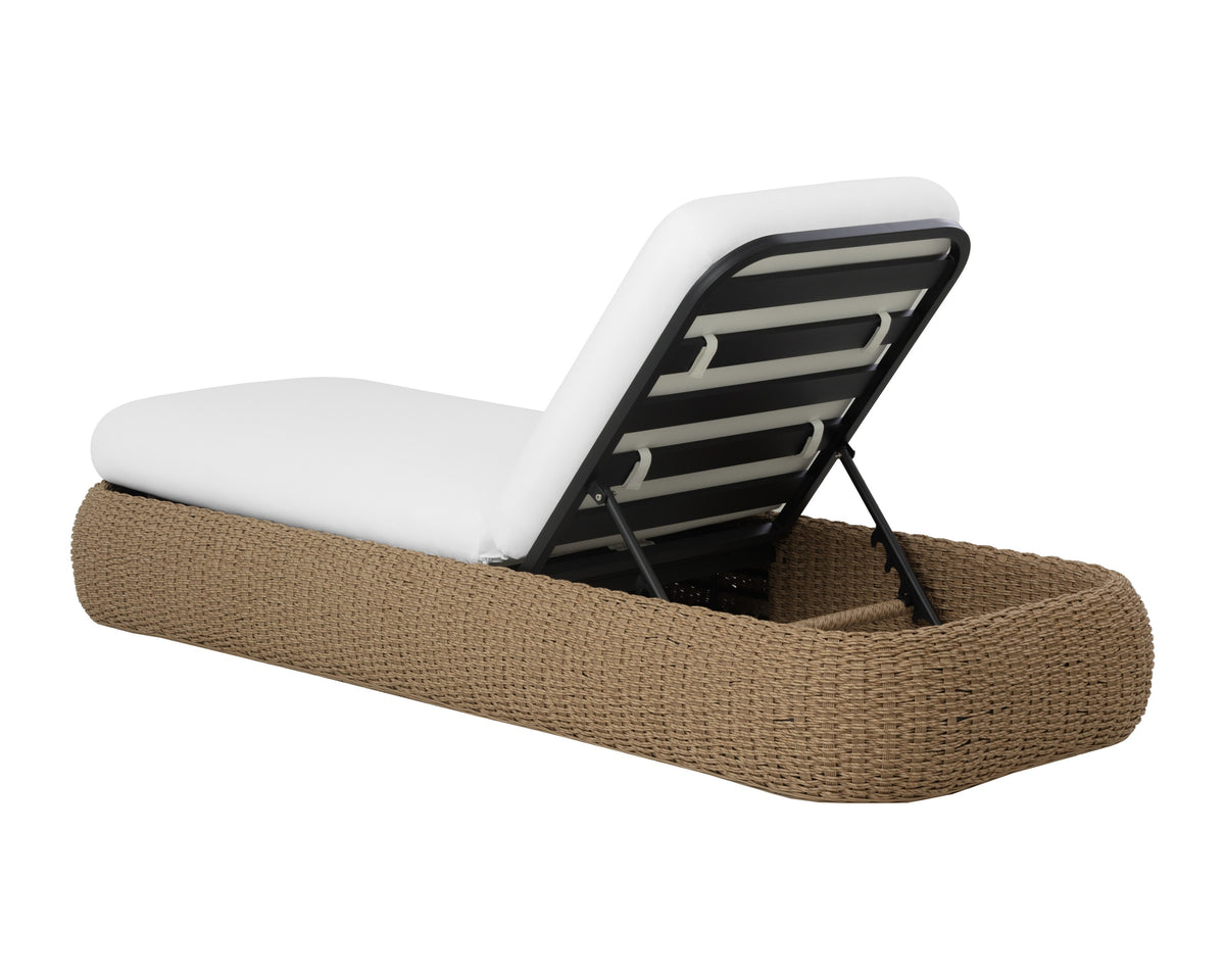 Sunpan Barcelona Lounger - Natural - Stinson White