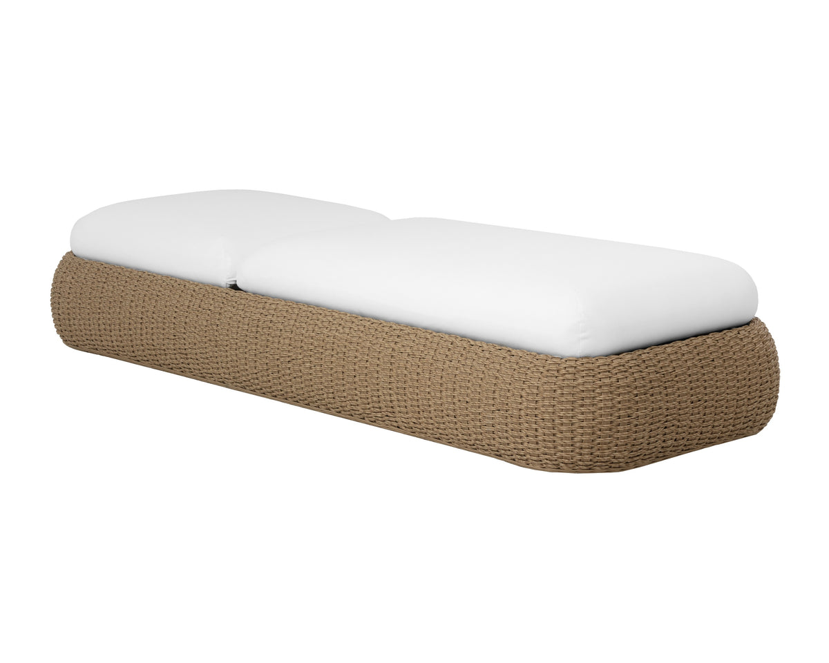 Sunpan Barcelona Lounger - Natural - Stinson White