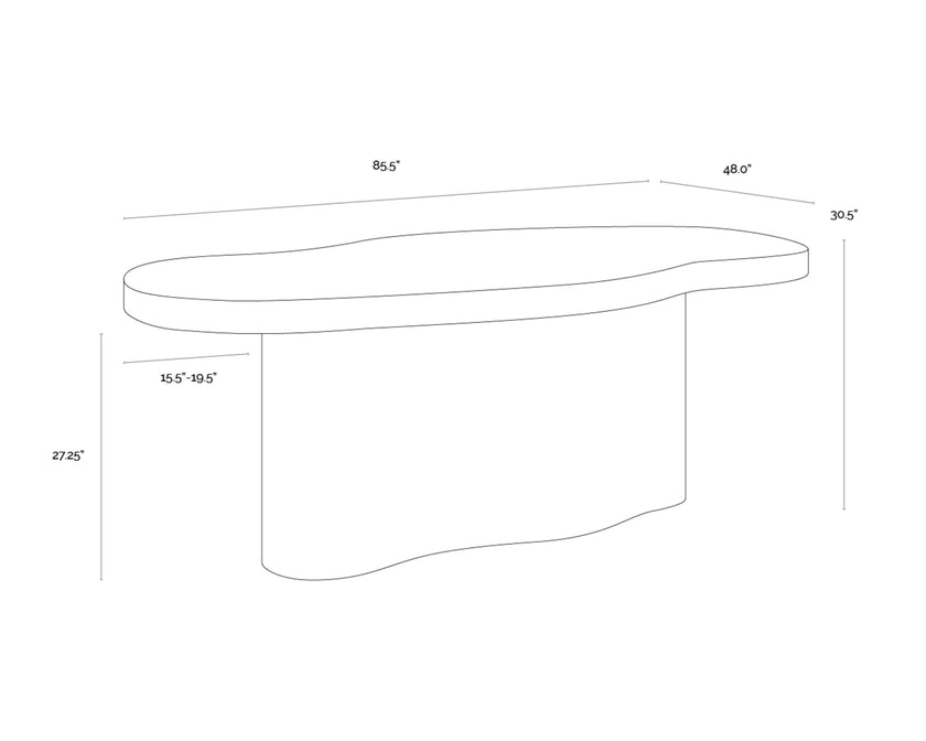 Sunpan Idris Dining Table - 86