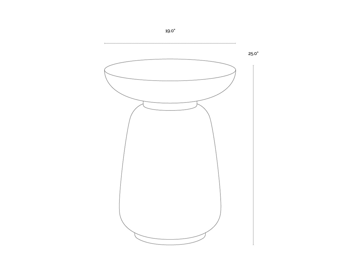 Sunpan Hali End Table