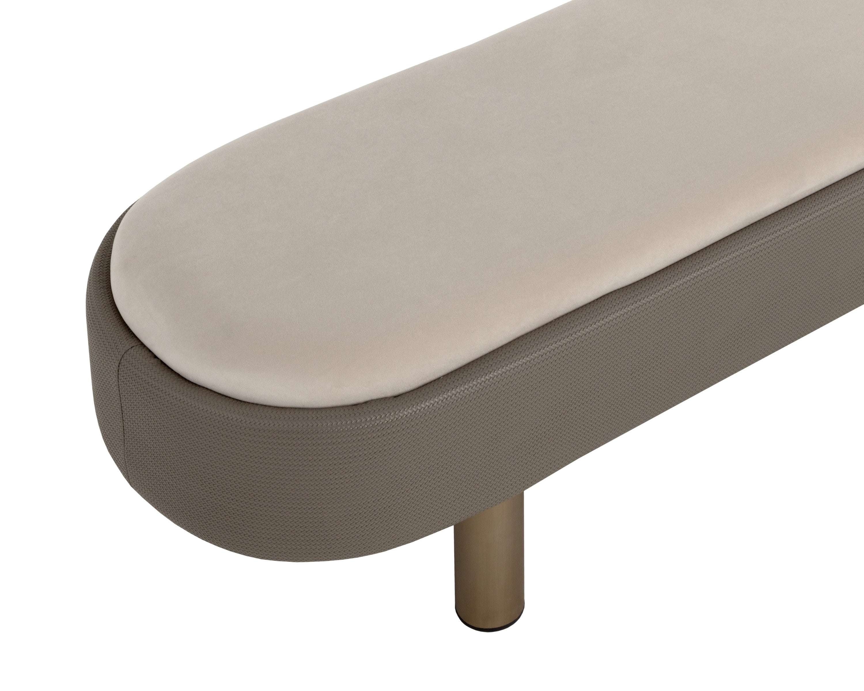 Sunpan Odella Bench - Meg Taupe / Porcini Taupe