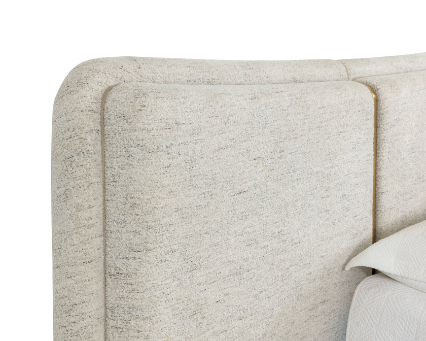 Sunpan Clarimond Bed - King - Hailey Moon / Meg Taupe