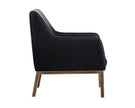 Sunpan Wolfe Lounge Chair - Bravo Black