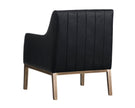 Sunpan Wolfe Lounge Chair - Bravo Black