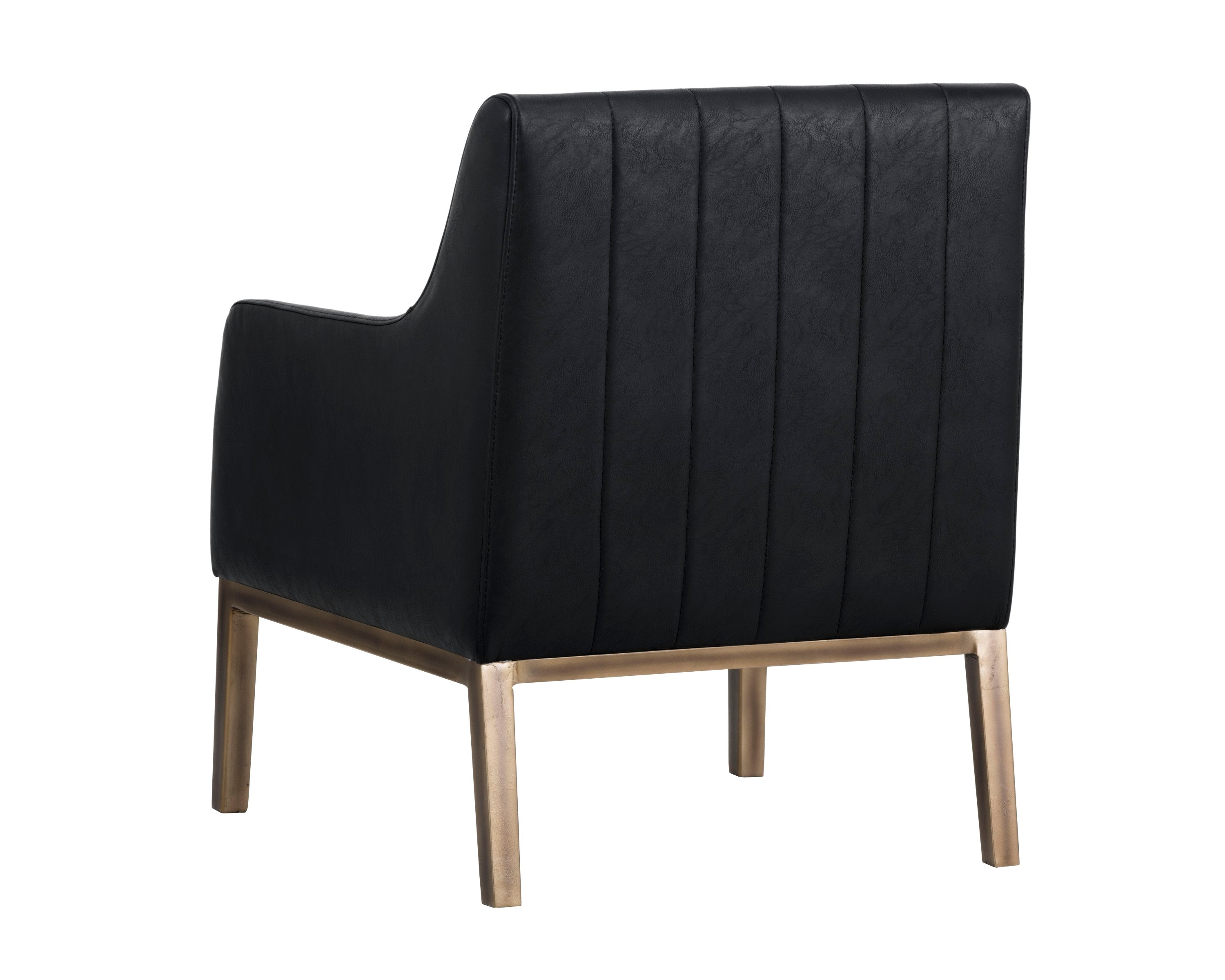 Sunpan Wolfe Lounge Chair - Bravo Black