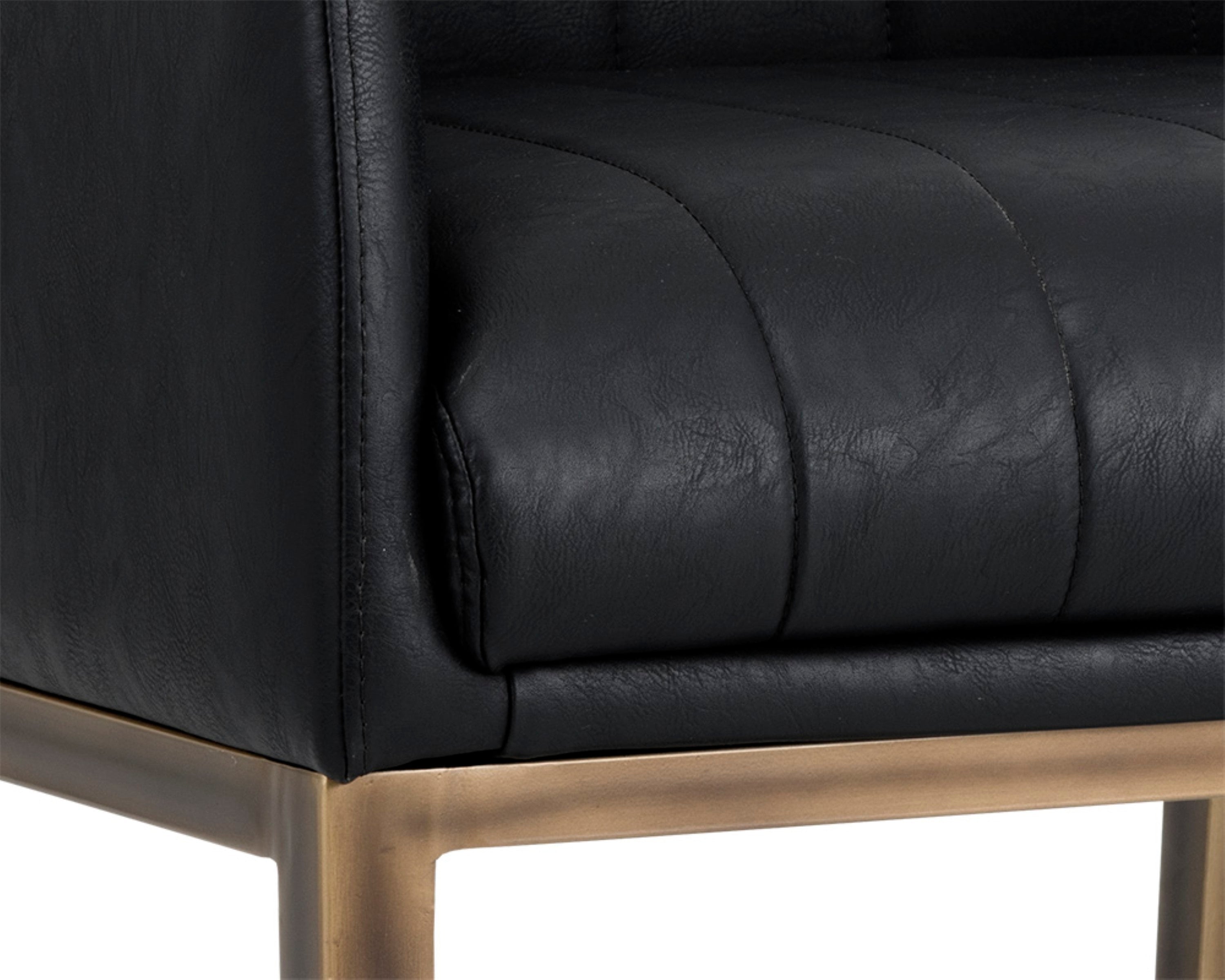 Sunpan Wolfe Lounge Chair - Bravo Black