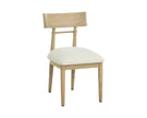 Sunpan Florian Dining Chair - Light Oak - Geralt Linen - Set of 2