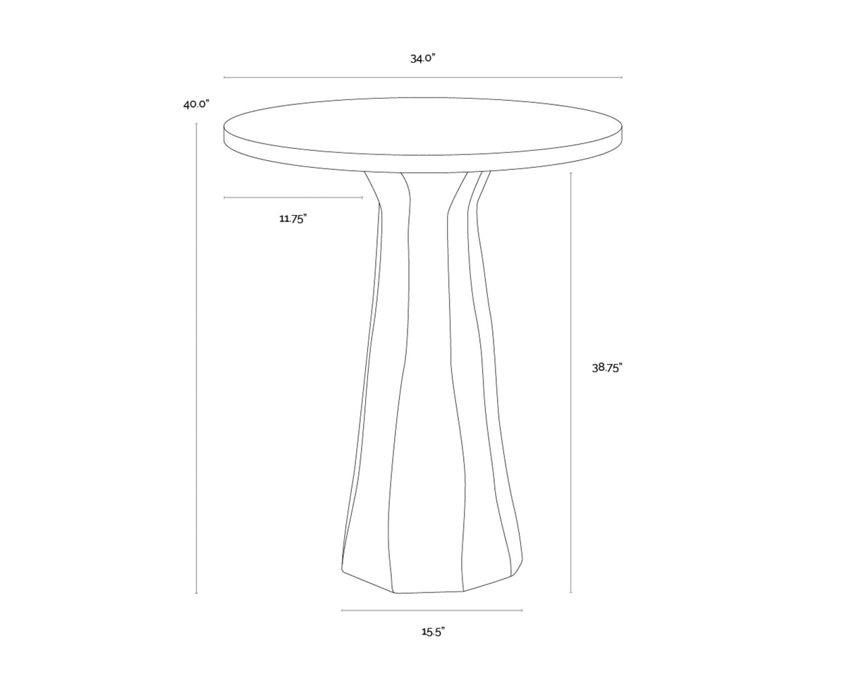 Sunpan Kliff Bar Table