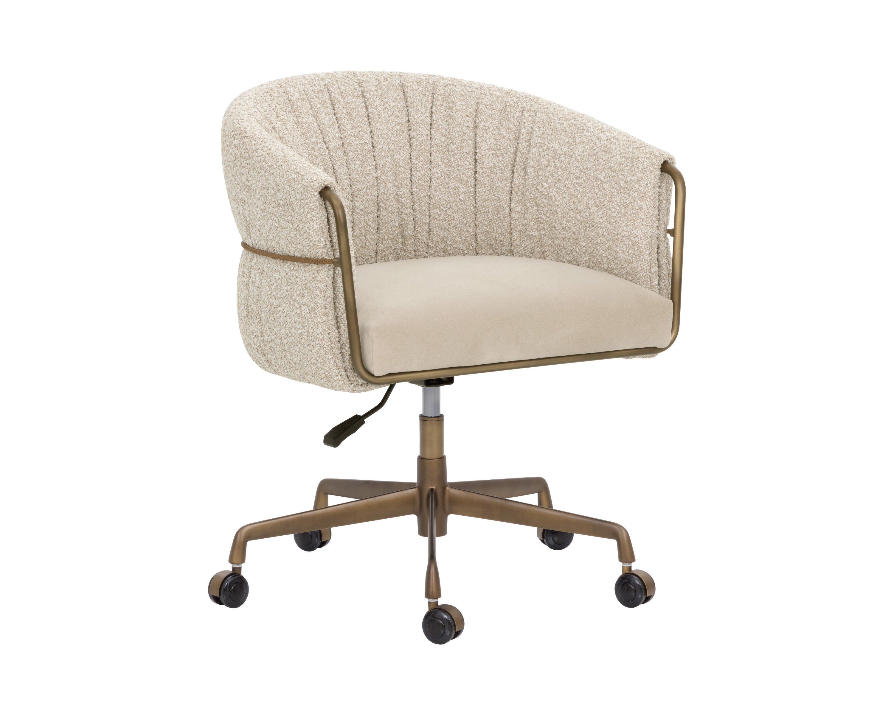 Sunpan Olma Office Chair - Meg Taupe / Santa Cruz Oatmeal