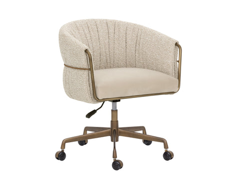 Sunpan Olma Office Chair - Meg Taupe / Santa Cruz Oatmeal