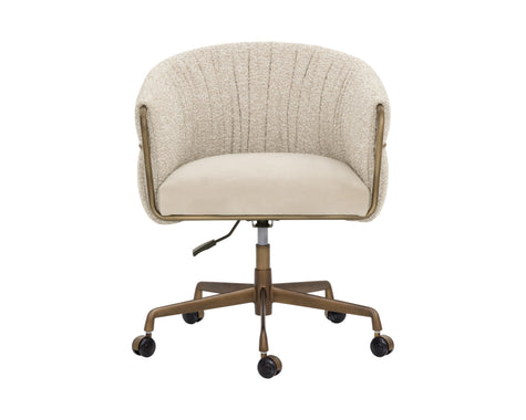 Sunpan Olma Office Chair - Meg Taupe / Santa Cruz Oatmeal