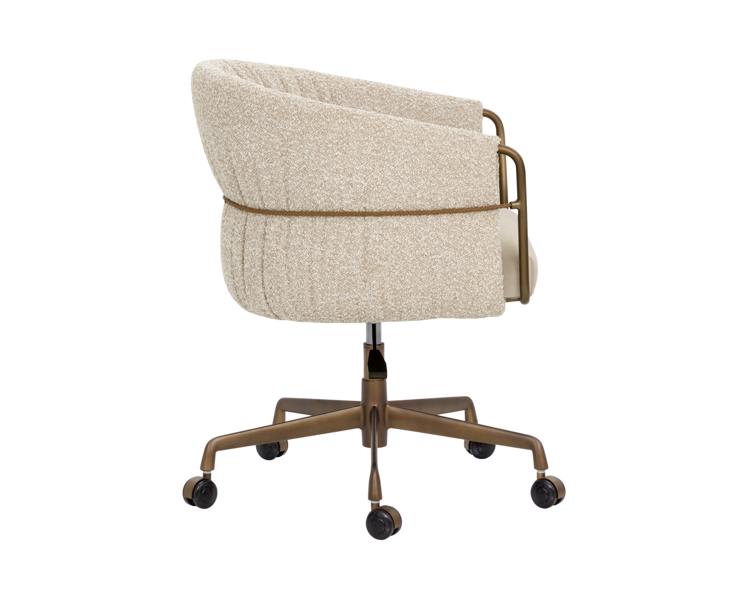 Sunpan Olma Office Chair - Meg Taupe / Santa Cruz Oatmeal