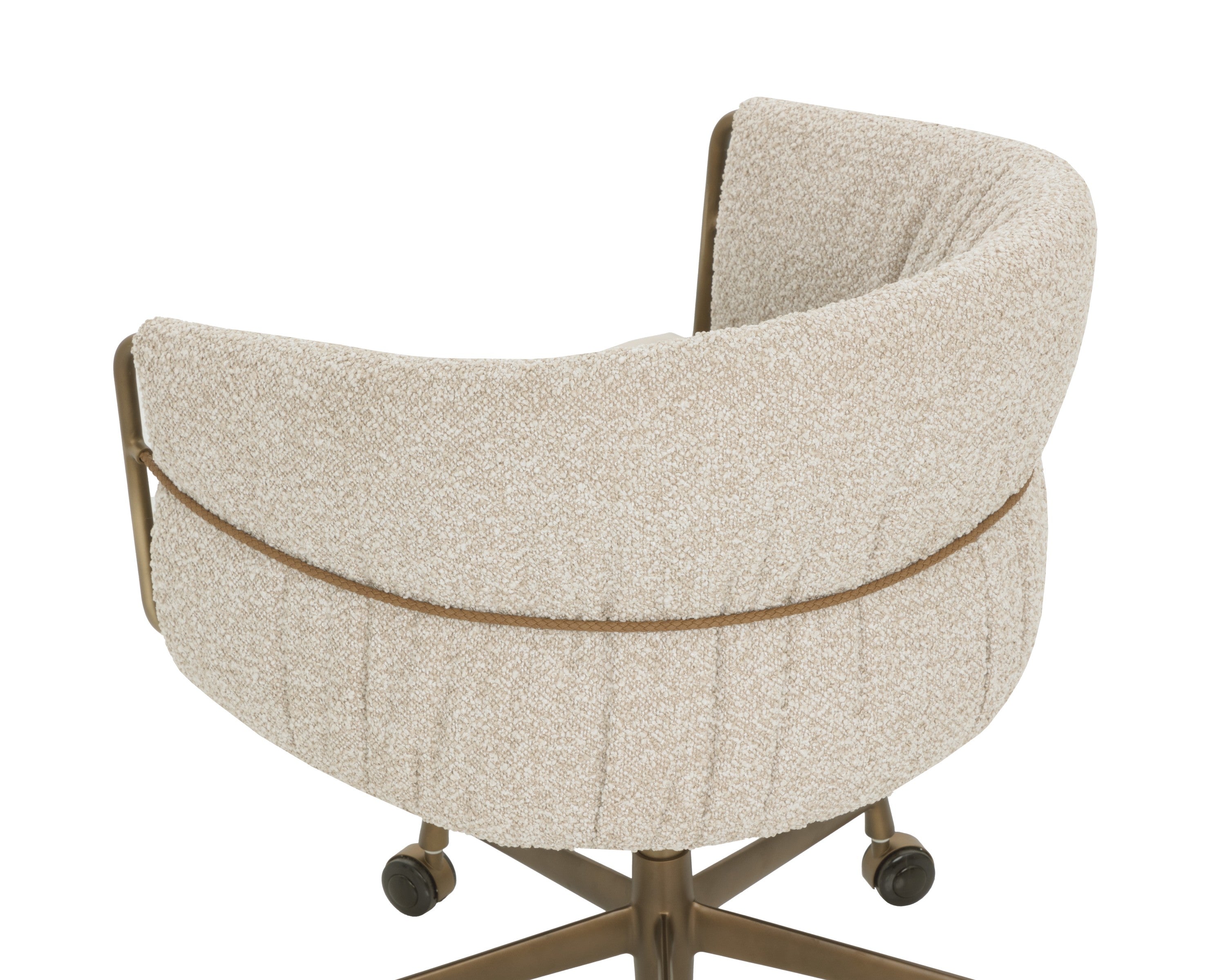 Sunpan Olma Office Chair - Meg Taupe / Santa Cruz Oatmeal