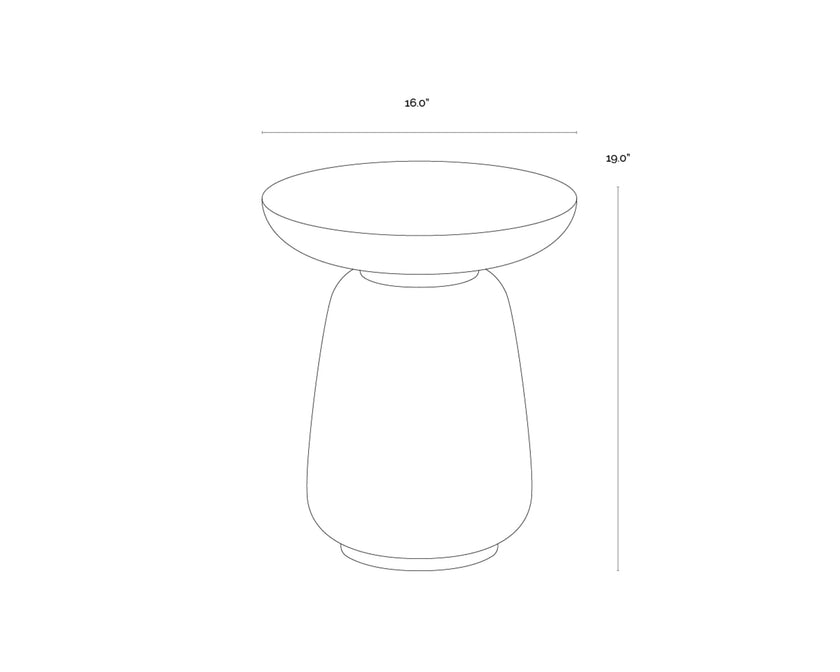 Sunpan Kiri End Table