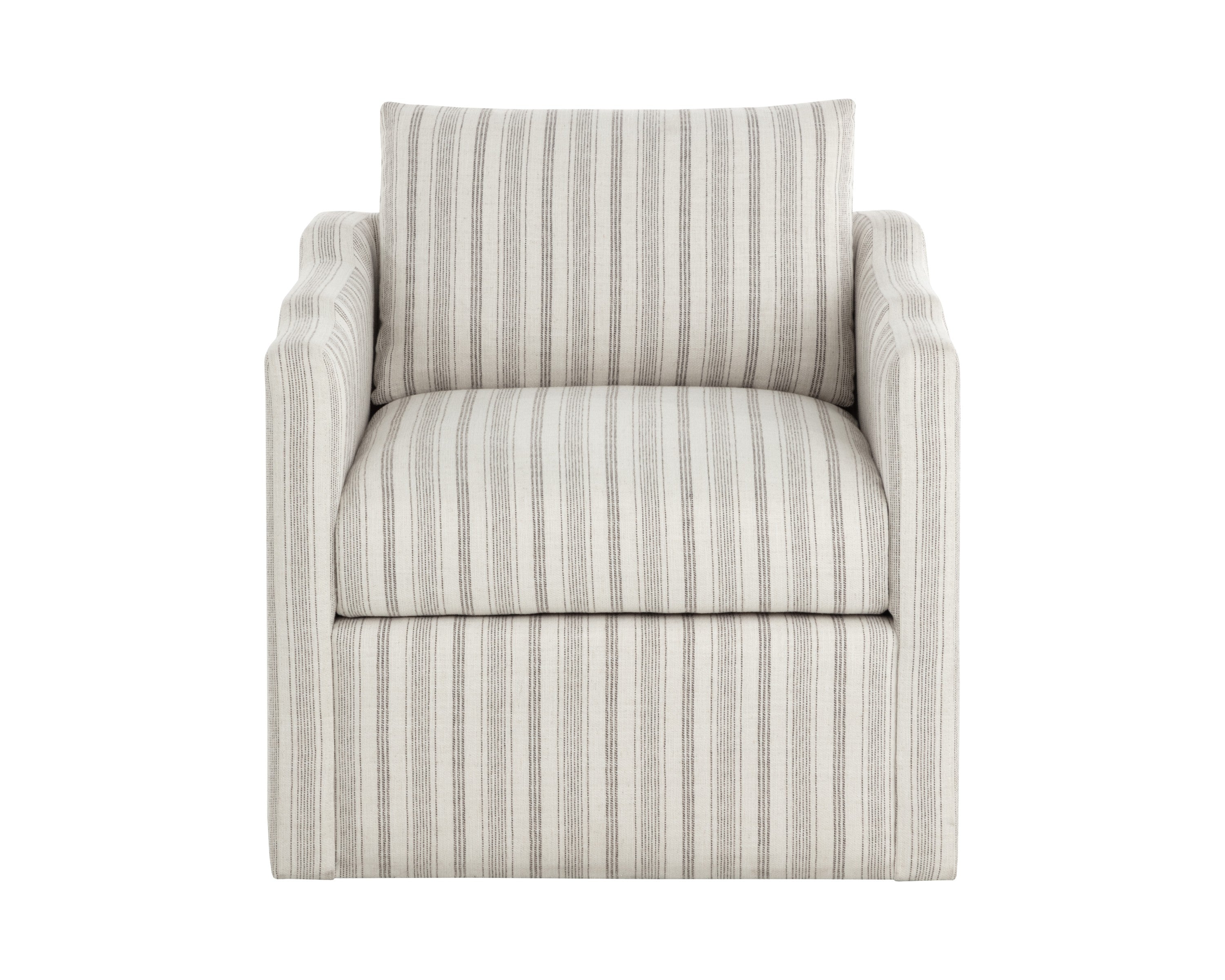 Sunpan Roosevelt Swivel Lounge Chair - Gifford Script