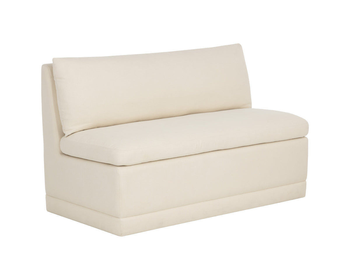 Sunpan Donatella Banquette - Zenith Alabaster