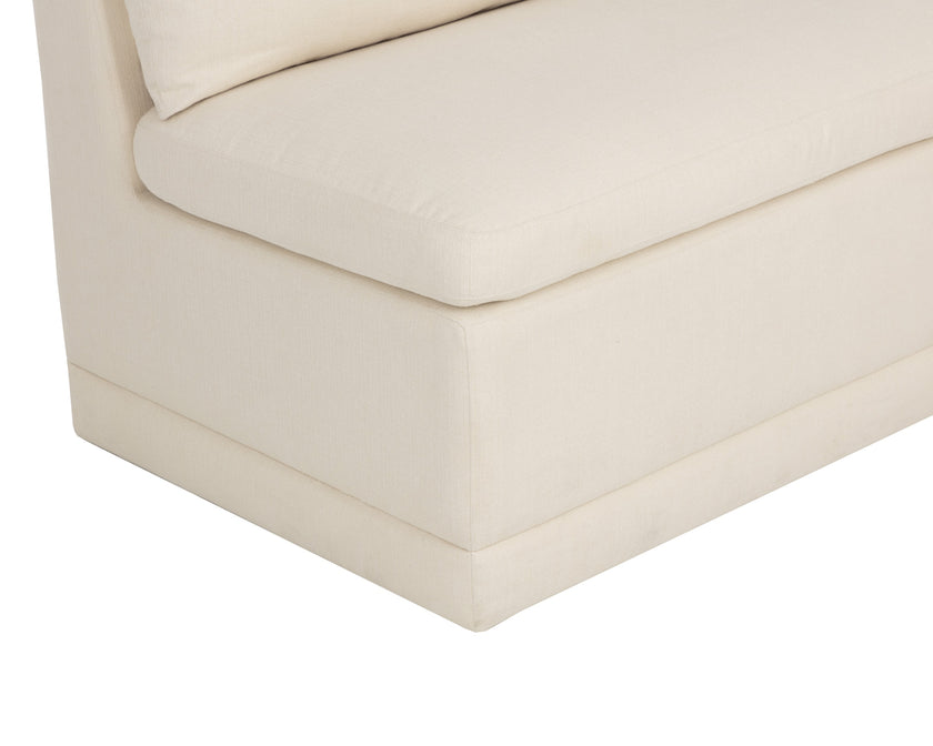 Sunpan Donatella Banquette - Zenith Alabaster