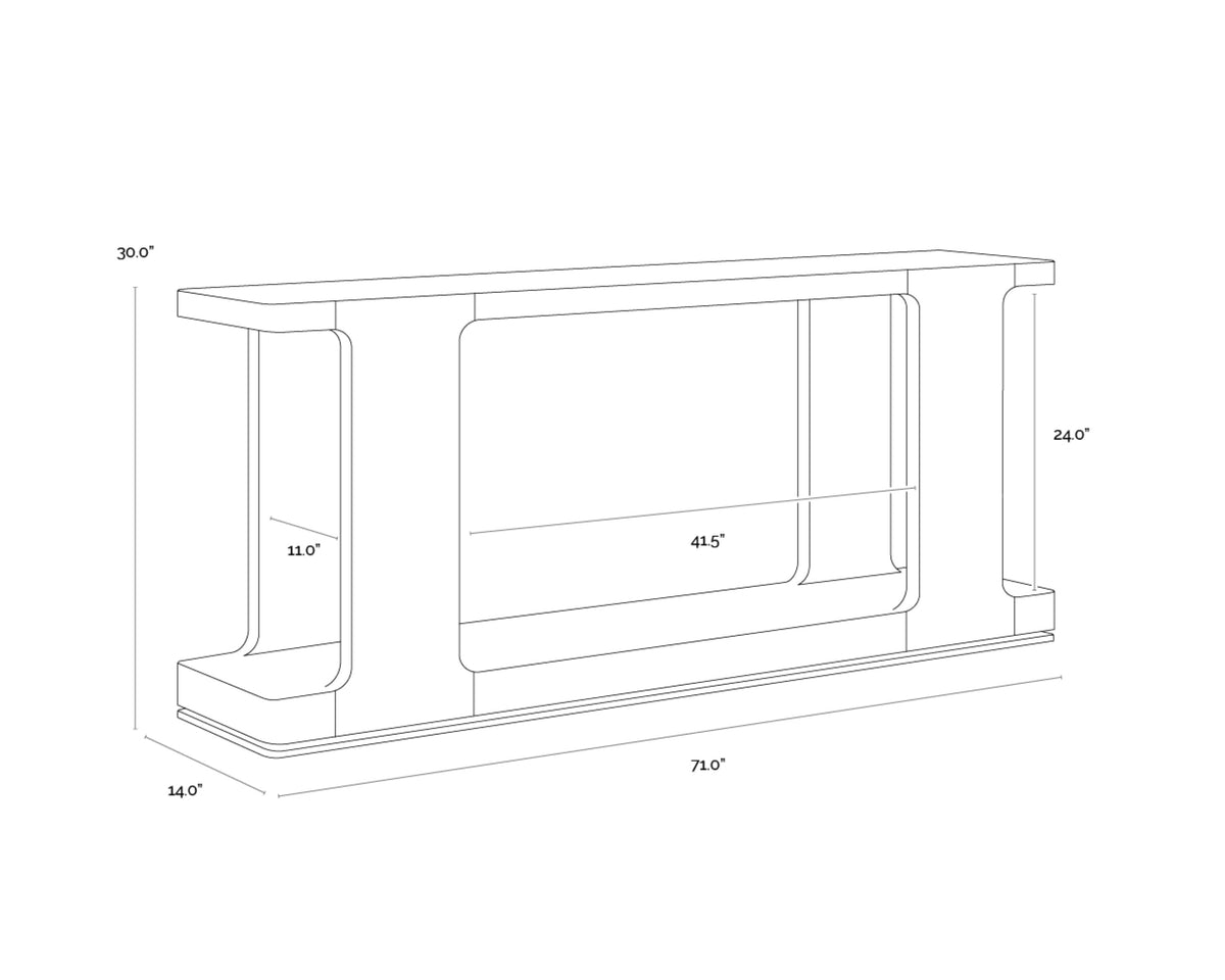 Sunpan Hercules Console Table