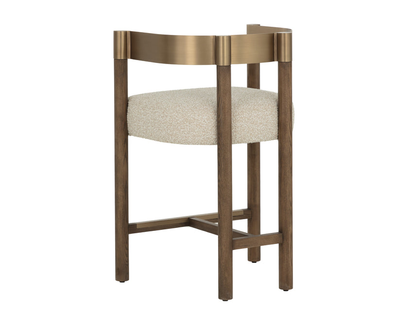 Sunpan Manolo Counter Stool - Santa Cruz Oatmeal