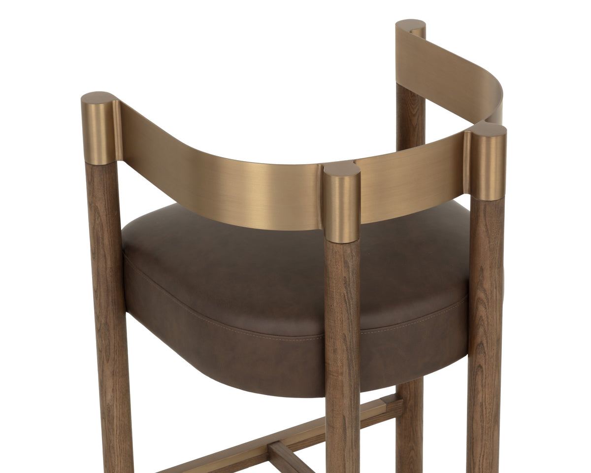 Sunpan Manolo Barstool - Eglinton Espresso