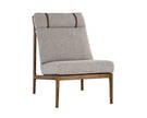 Sunpan Elanor Lounge Chair - Walnut - Copenhagen Cappuccino