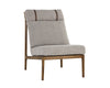 Sunpan Elanor Lounge Chair - Walnut - Copenhagen Cappuccino
