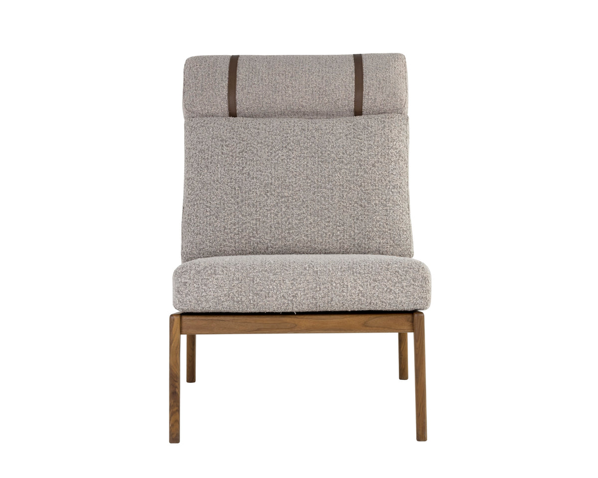 Sunpan Elanor Lounge Chair - Walnut - Copenhagen Cappuccino
