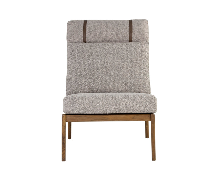 Sunpan Elanor Lounge Chair - Walnut - Copenhagen Cappuccino