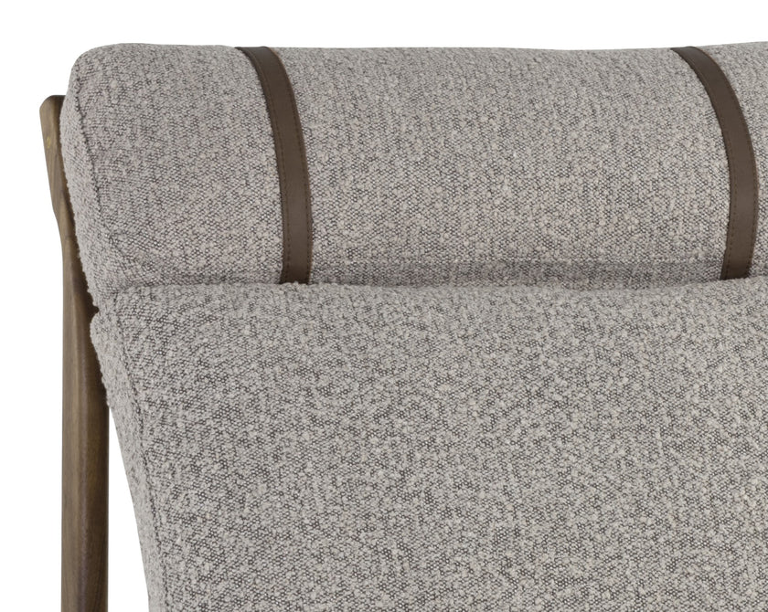 Sunpan Elanor Lounge Chair - Walnut - Copenhagen Cappuccino