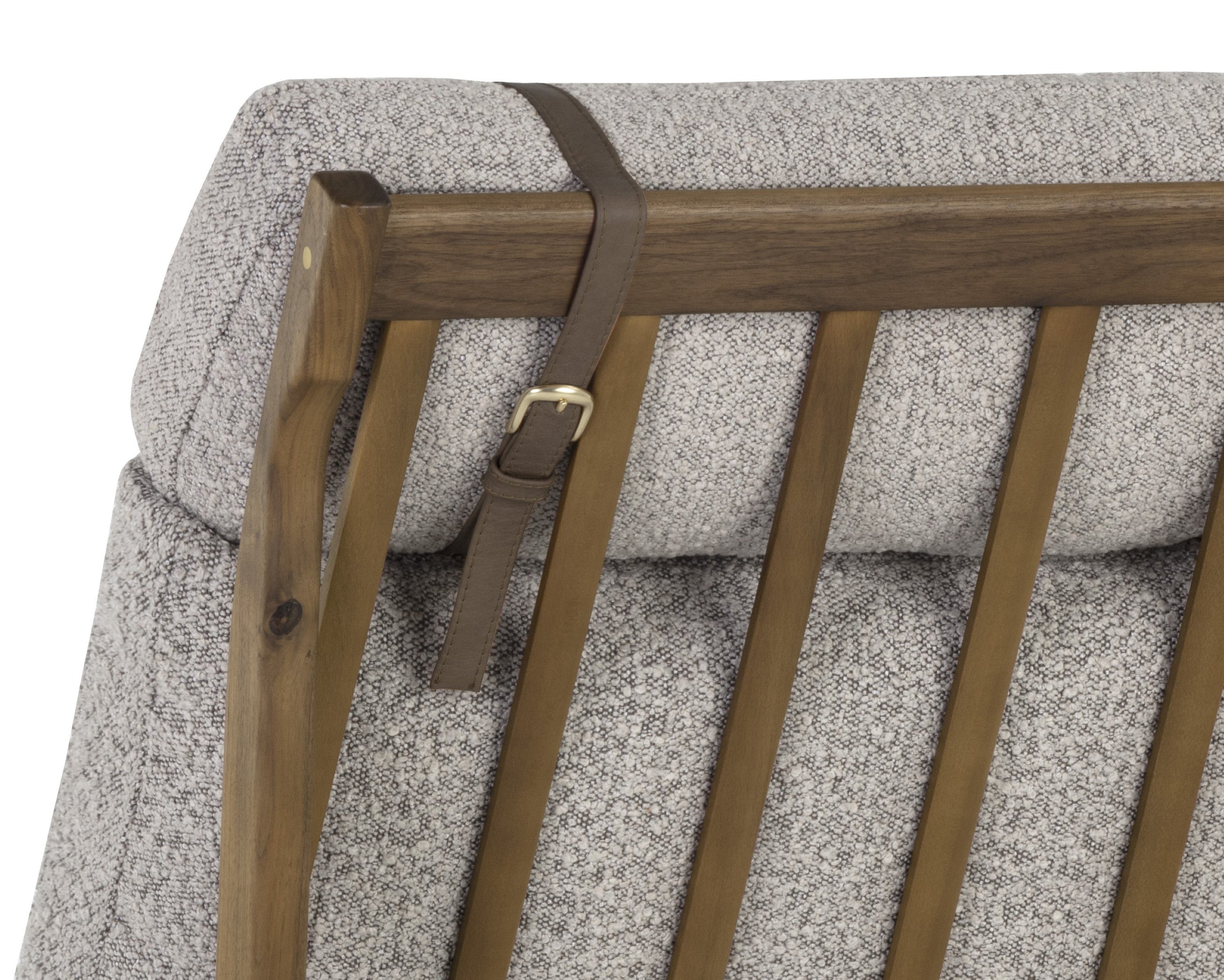 Sunpan Elanor Lounge Chair - Walnut - Copenhagen Cappuccino