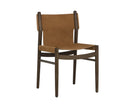 Sunpan Argus Dining Side Chair - Nubuck Caramel Leather