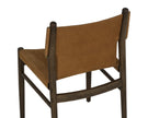 Sunpan Argus Dining Side Chair - Nubuck Caramel Leather