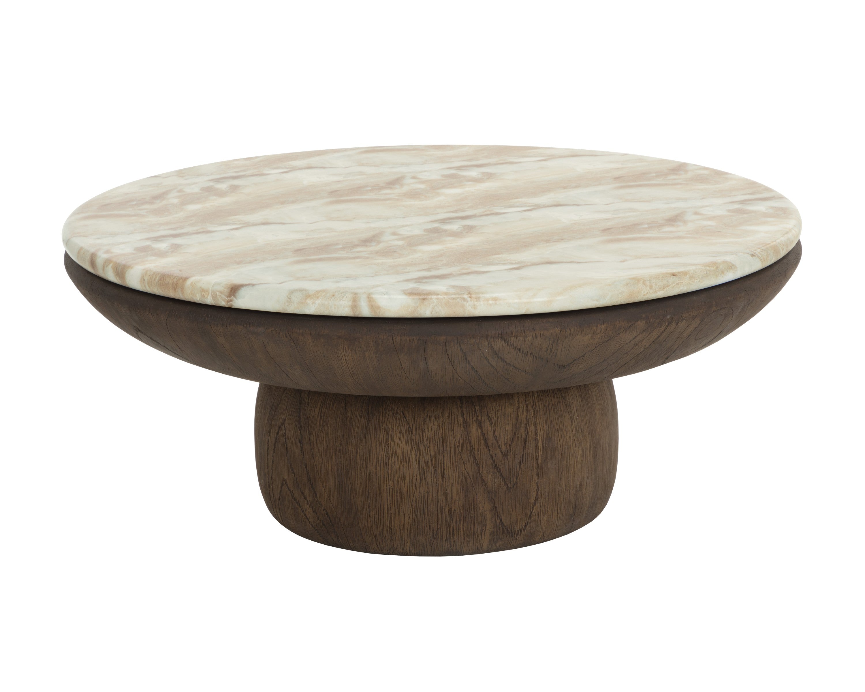 Sunpan Orula Coffee Table - Marble Look - Macchiato