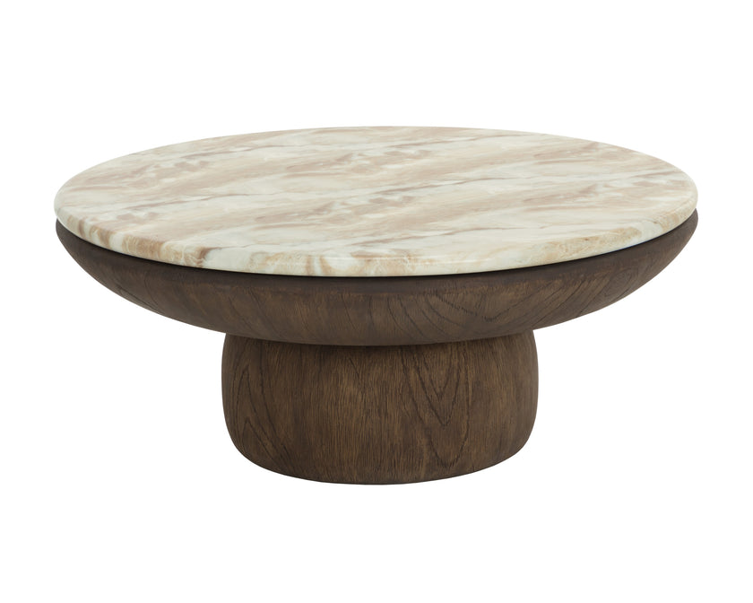 Sunpan Orula Coffee Table - Marble Look - Macchiato