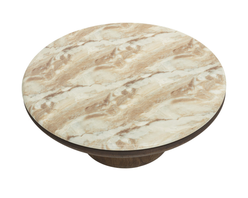 Sunpan Orula Coffee Table - Marble Look - Macchiato