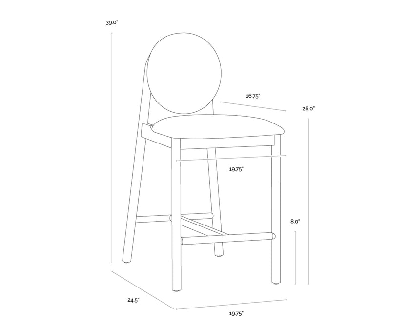 Sunpan Orabell Counter Stool