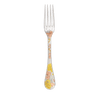 Christofle Jardin d'Eden Silver Plated Gold Accents Dinner Fork - Rose Gold And Gold Two Golds