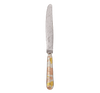 Christofle Jardin d'Eden Silver Plated Gold Accents Dinner Knife - Rose Gold And Gold Two Golds