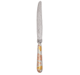 Christofle Jardin d'Eden Silver Plated Gold Accents Dinner Knife - Rose Gold And Gold Two Golds