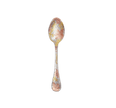 Christofle Jardin d'Eden Silver Plated Gold Accents Dessert Spoon - Rose Gold And Gold Two Golds