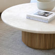 Interlude Laurel Round Cocktail Table Large