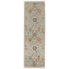 Feizy Karina 69GBF Transitional Floral & Botanical Rug in Ivory/Gold/Green