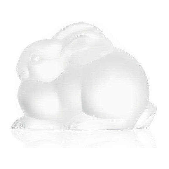 Lalique Resting Rabbit Sculpture