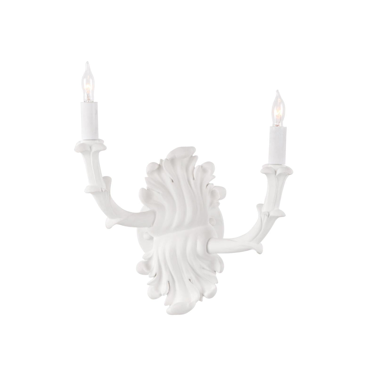 Wildwood Roche Plaster Double Arm Sconce