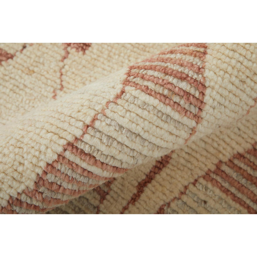 Feizy Kasbah 69G3F Transitional Diamond Rug in Tan/Gray/Red